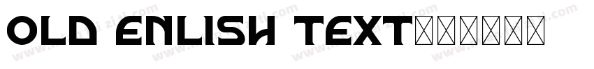 old enlish text字体转换